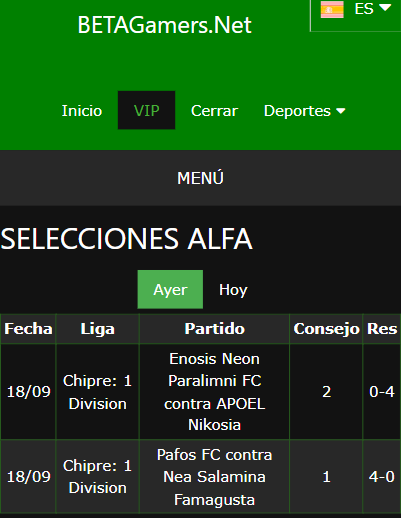 boleto de apuesta vip ganada